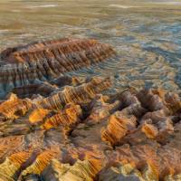 Turkmenistan's Yangykala Canyon at sunset | Richard I'Anson